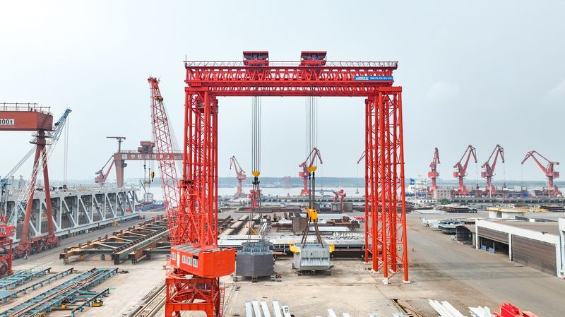 700t｜和记娱乐助力张靖皋长江大桥建设